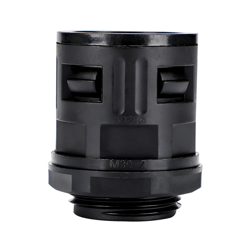 PA尼龙波纹管接头塑料直插浪管接头穿线软管接头快速接头固定配件