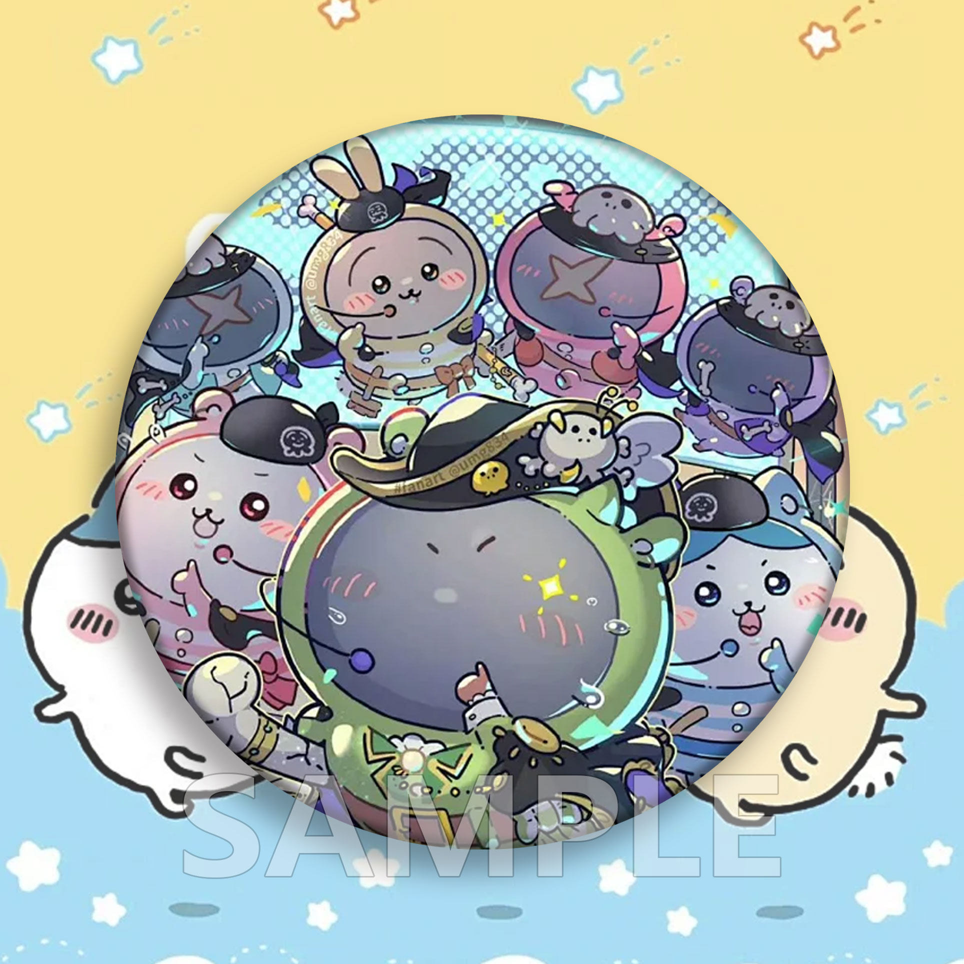 chiikawa吉伊卡哇周边吧唧徽章小八乌萨奇可爱胸针动漫挂件礼物,淘宝优惠券,粉丝福利购,淘宝优惠卷