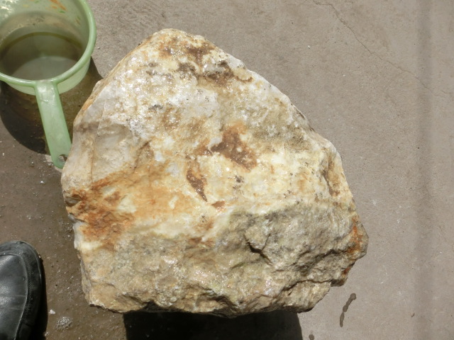 160337玉石原料裸石天然原石青海昆仑玉山料僵料33.4公斤-图1