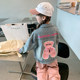 女童外套2025新款春秋款儿童洋气时髦网红牛仔上衣秋装女孩夹棉潮