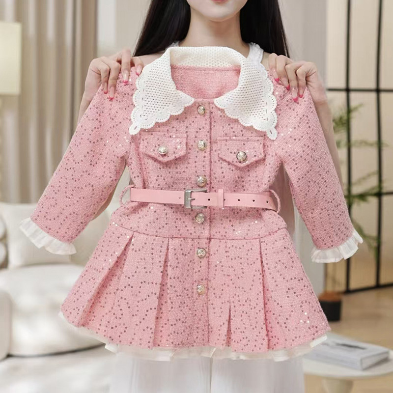 女童连衣裙秋冬2025新款洋气儿童时髦加厚外套裙子女孩冬季衣服潮,淘宝优惠券,粉丝福利购,淘宝优惠卷