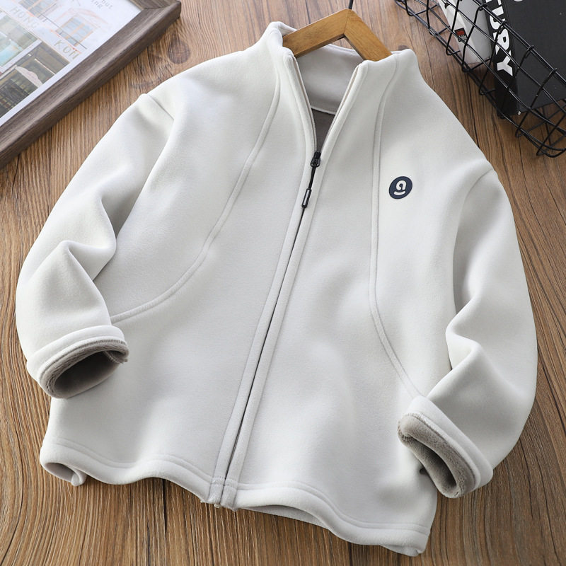 男童女童摇粒绒外套立领校服神器秋冬加绒加厚防风保暖日系中大童,淘宝优惠券,粉丝福利购,淘宝优惠卷