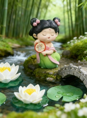 单体注塑桌面汉服少女中国大陆