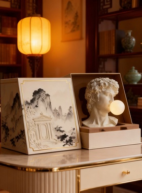 新古典人物雕塑石材浮雕摆件