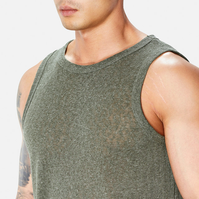 TOMATOPAPA ເສື້ອກິລາຜູ້ຊາຍ Summer Breathable Fitness Running Sleeveless Pullover Lyocell Sweat Vest