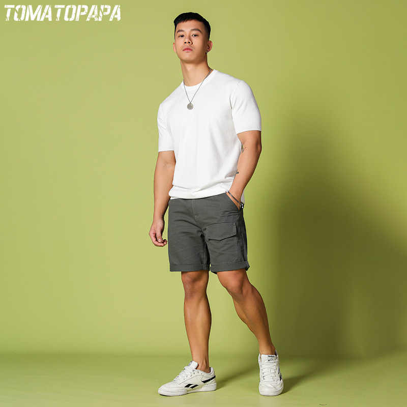 恤潮 夏季简约弹力短袖针织衫男潮流新款夏季运动毛衣 TOMATOPAPA T 恤潮 夏季简约弹力短袖针织衫男潮流新款夏季运动毛衣 TOMATOPAPA T