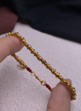 足金3mm盘缠DIY手链