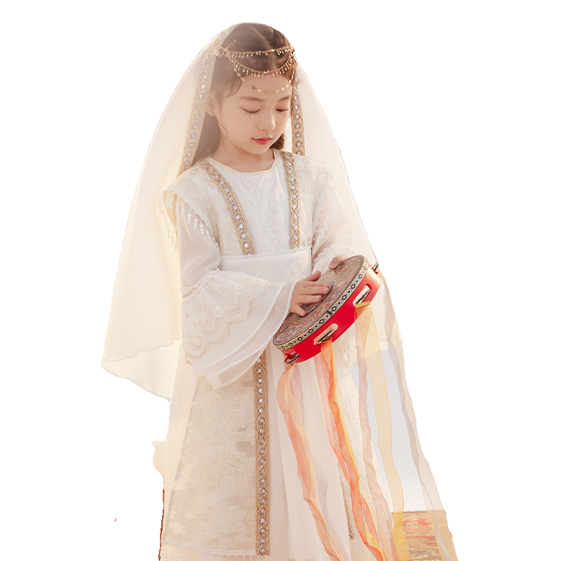 新疆民族服装女童儿童汉服西域公主裙连衣裙异域风情哈萨克演出服,淘宝优惠券,粉丝福利购,淘宝优惠卷