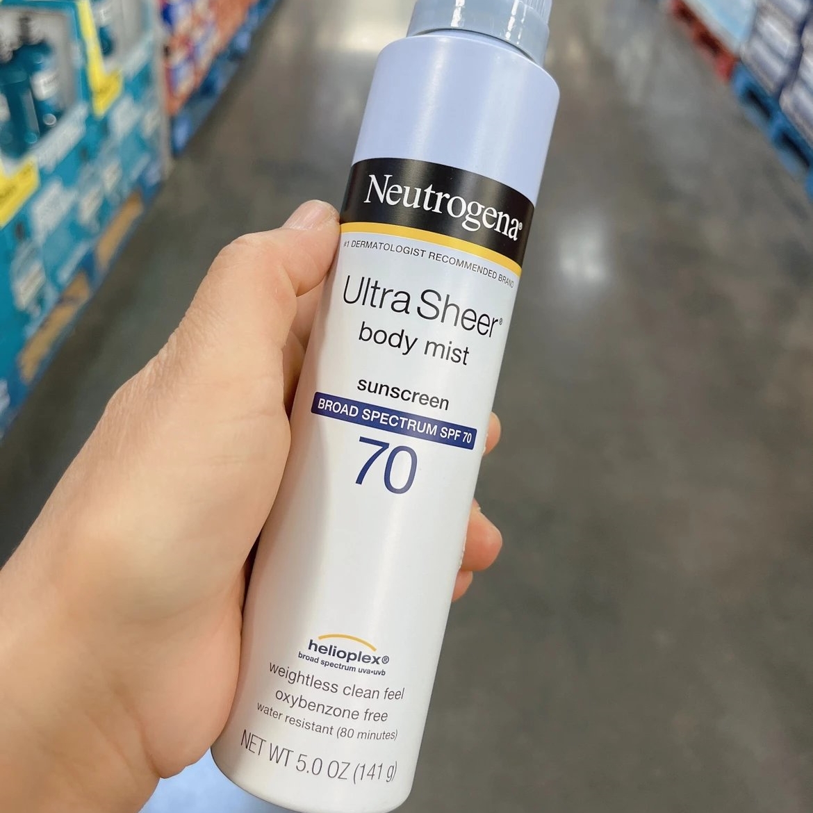 美国直邮 Neutrogena露得清防晒喷雾SPF70防紫外线防水防汗141g*3