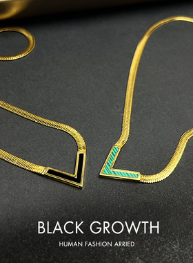 钛钢男欧美风项链不掉色