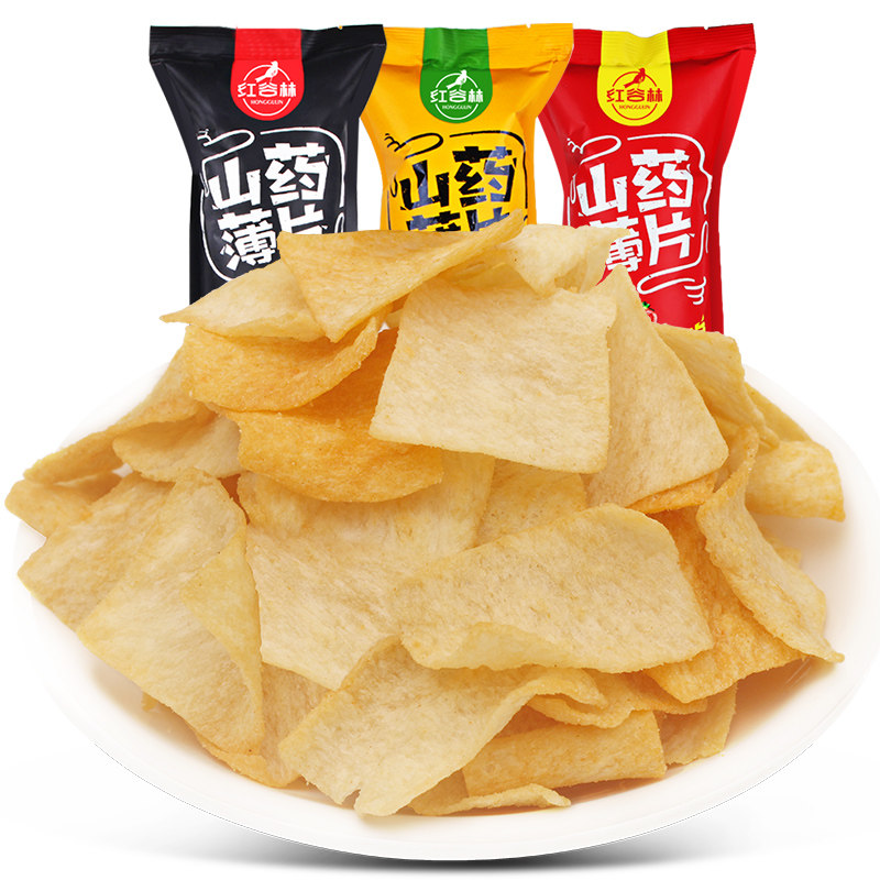 红谷林山药薄片90g*3山药片薯片 红谷林膨化食品