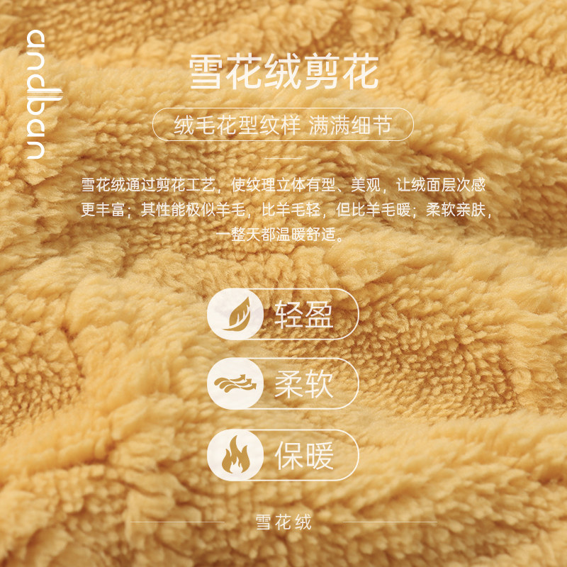 安之伴冬季新款珊瑚绒加绒睡袍 安之伴玖伴睡袍/浴袍