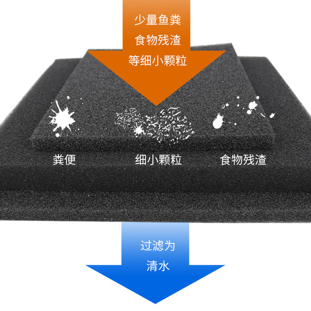 Fish tank filter cotton black biochemical cotton culture nitrifying bacteria