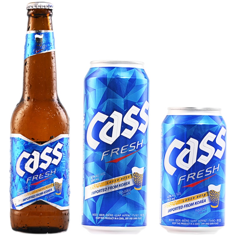 韩国原装进口啤酒凯狮啤酒cass啤酒500ML*24罐装多规格促销价-图3