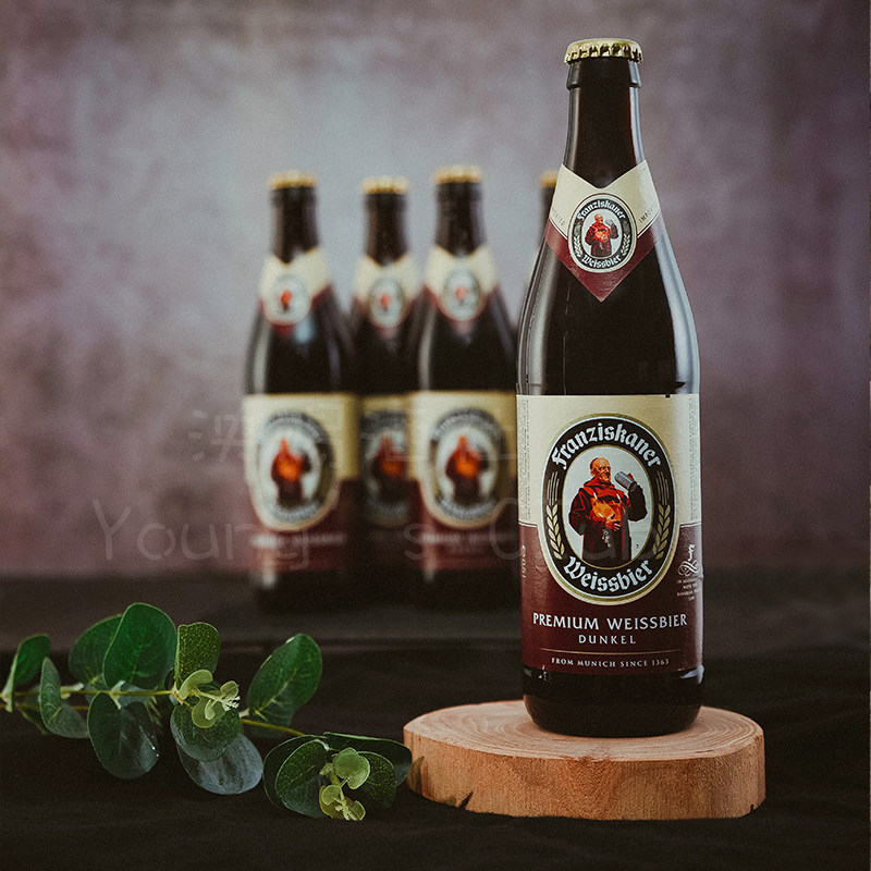 5月整箱德国原装进口范佳乐黑啤酒教士黑500ml*20瓶Franziskaner_虎窝淘