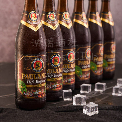 整箱 德国进口柏龙白保拉纳黑啤酒 宝莱纳小麦黑啤paulaner 500ml - 图1