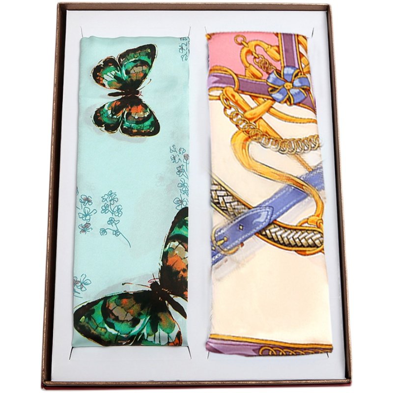 都锦生丝绸礼盒套装真丝小方巾桑蚕丝大方巾时尚百搭潮流丝巾组合,淘宝优惠券,粉丝福利购,淘宝优惠卷