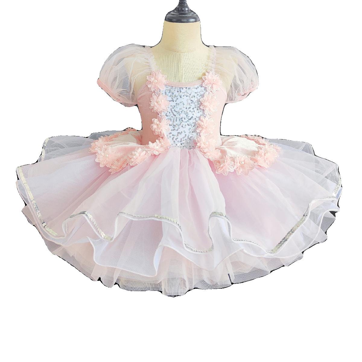 儿童专业芭蕾舞裙女童幼儿舞蹈蓬蓬纱裙表演服小天鹅走秀合唱服装,淘宝优惠券,粉丝福利购,淘宝优惠卷