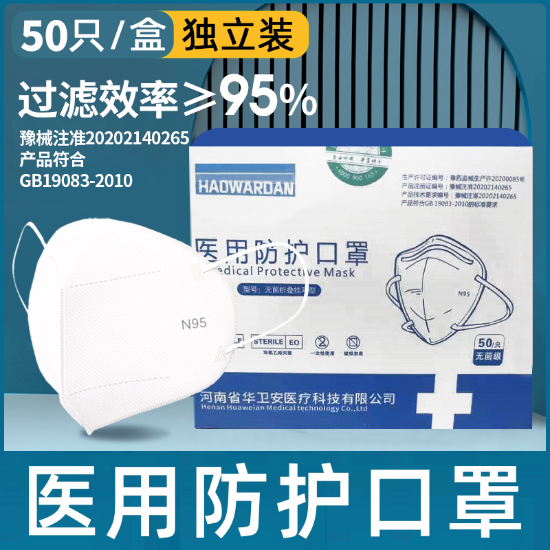 【現貨】醫用3d立體折疊口罩官方正品滅菌獨立包裝獨立裝成人_舒昂旗艦店_醫療器械