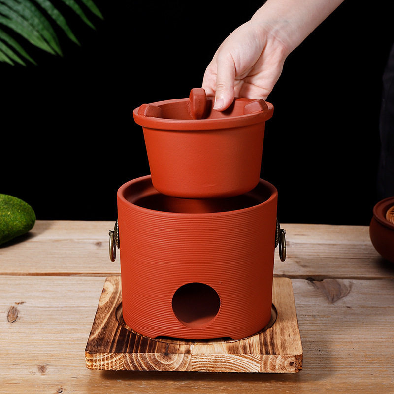 Carbon-electric dual-purpose tea pottery stove handmade clay stove
