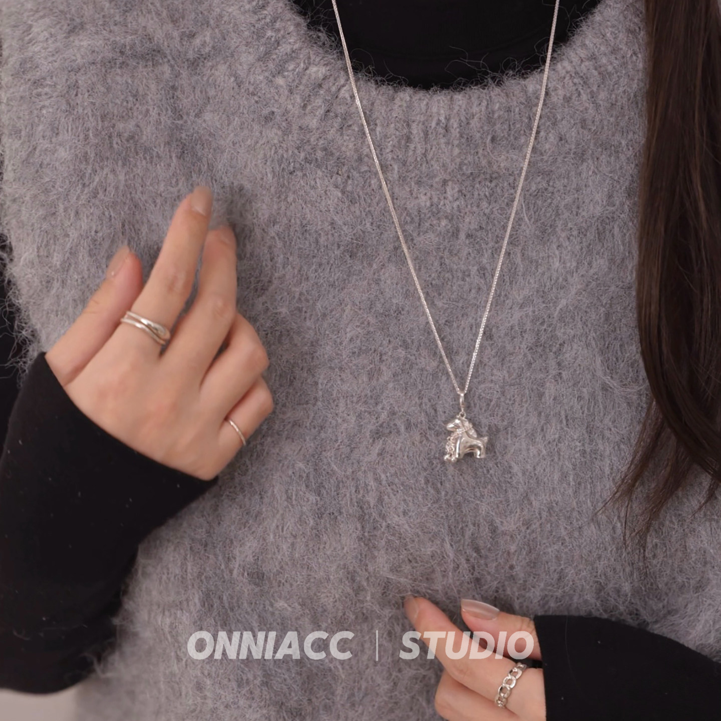 马年马上有钱小马流苏项链女锁骨链毛衣链纯银高级感轻奢小众简约,淘宝优惠券,粉丝福利购,淘宝优惠卷