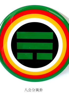 新款黄铜版卦爻贴8CM房屋补角楼梯门厨卫同宫八卦贴特价