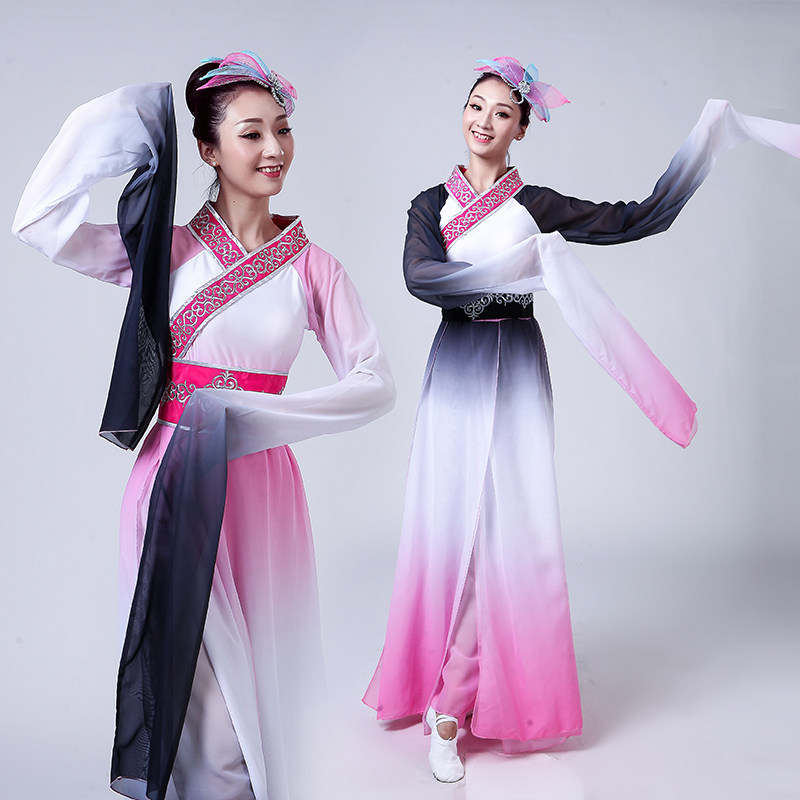 水袖古典舞女成人飘逸2020演出服 卡妆妮民族服装/舞台装