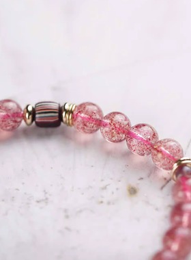 草莓晶情人节送礼手链