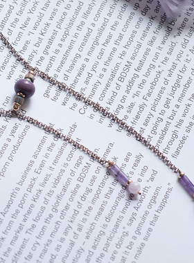 琉璃水晶可调节原创设计风项链