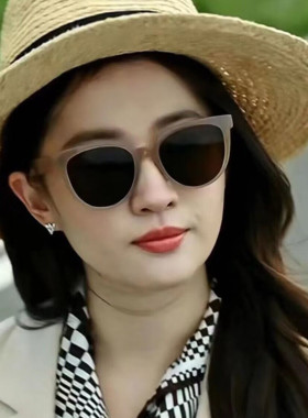 方形女茶色偏光镜复古大框