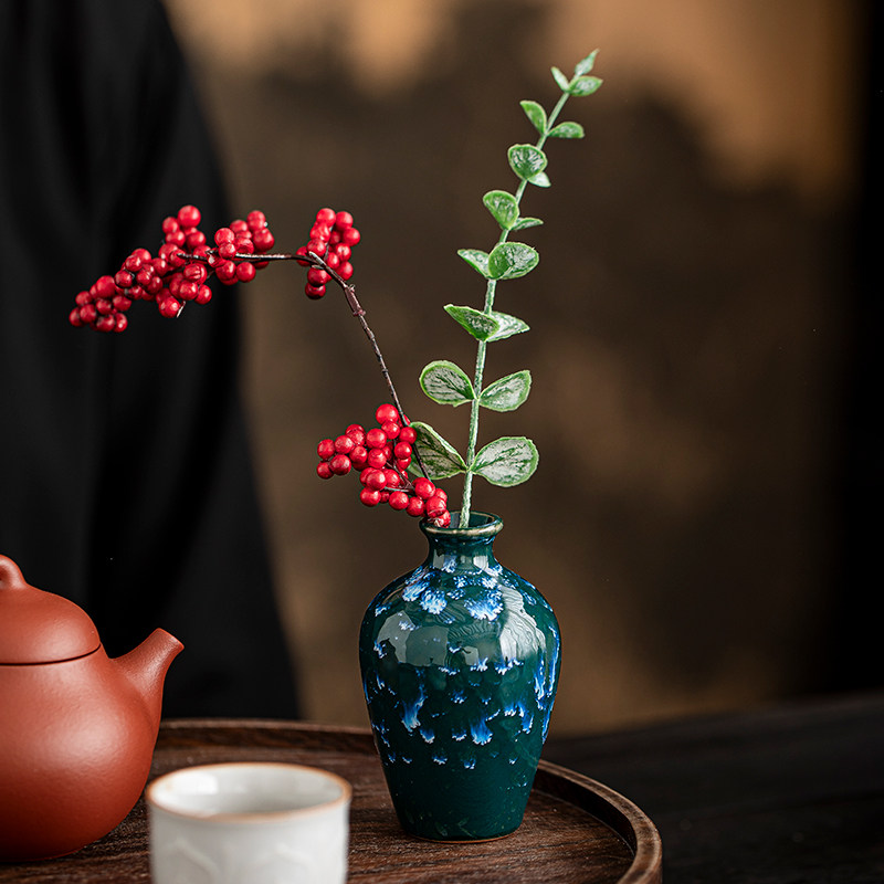 陶瓷花瓶桌面餐厅客厅花插仿真花假花玄关酒柜摆件装饰品花束摆设,淘宝优惠券,粉丝福利购,淘宝优惠卷