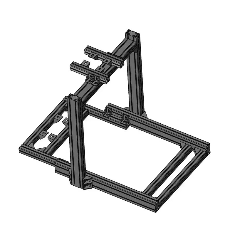 五分科技4080铝型材赛车支架 4040游戏方向盘模拟器速魔fanatec-图0