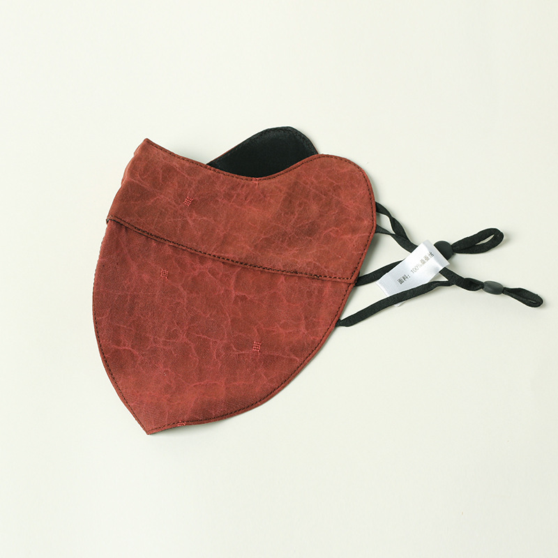 100%香云纱真丝防晒脸罩女护眼角防紫外线双层桑蚕丝轻奢面罩男 - 图2