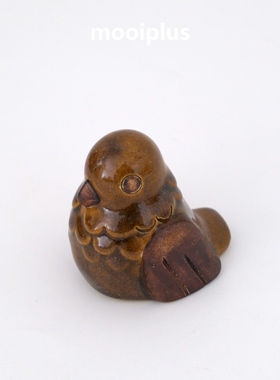 瑞典/中古：Ego Stengods 炻器 小鸟 摆件 8cm