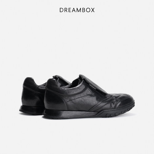 DREAMBOX钧博石洗马皮极简风复古德训鞋夏季透气舒适运动休闲鞋 - 图3