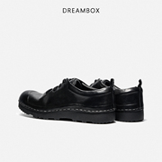 DREAMBOX钧博水洗马皮男鞋2026新款户外休闲鞋软皮软