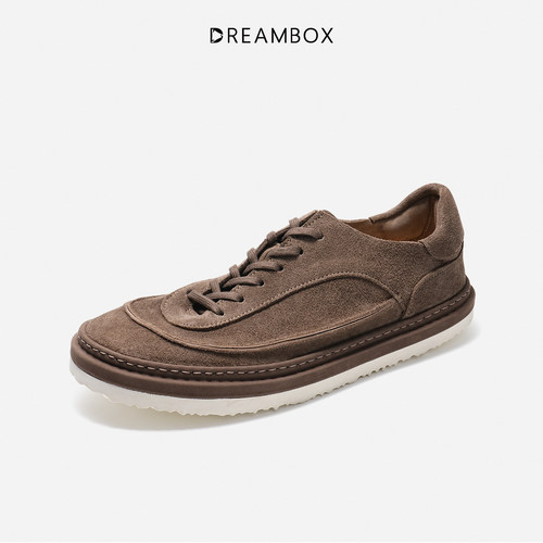 DREAMBOX钧博马反绒男鞋意大利XL发泡底轻便休闲皮鞋秋冬男士鞋子 - 图3