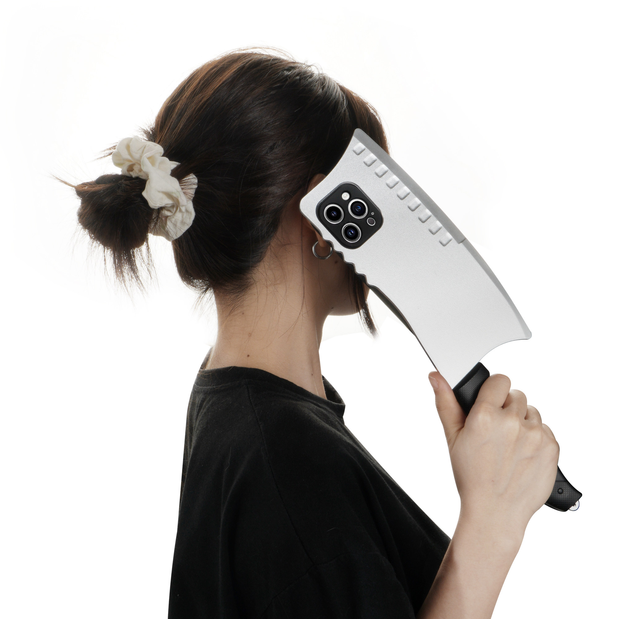 11个8plus仿真苹果12新款手1315pro奇葩iphone14promax搞笑苹果沙雕网红6机壳恶菜刀型14xr搞怪性适用创意xs7