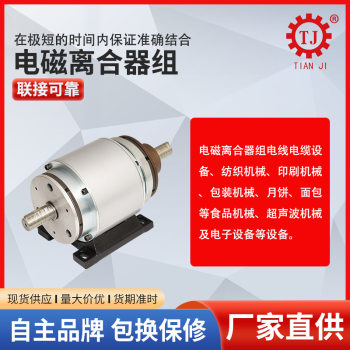 double flange electromagnetic clutch brake group ຜົມຊື່ TMP ເຄື່ອງຫຸ້ມຫໍ່ເຄື່ອງຫ້າມລໍ້ clutch ແມ່ເຫຼັກໄຟຟ້າເສຍຊີວິດການຕັດ