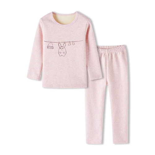 Детское удерживающее тепло нижнее белье, утепленный комплект, термобелье для мальчиков, хлопковые штаны