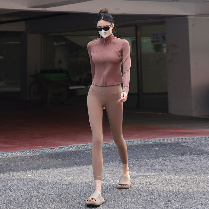 Beemen瑜伽服上衣女外穿健身加绒加厚秋冬季户外立领长袖运动外套,淘宝优惠券,粉丝福利购,淘宝优惠卷