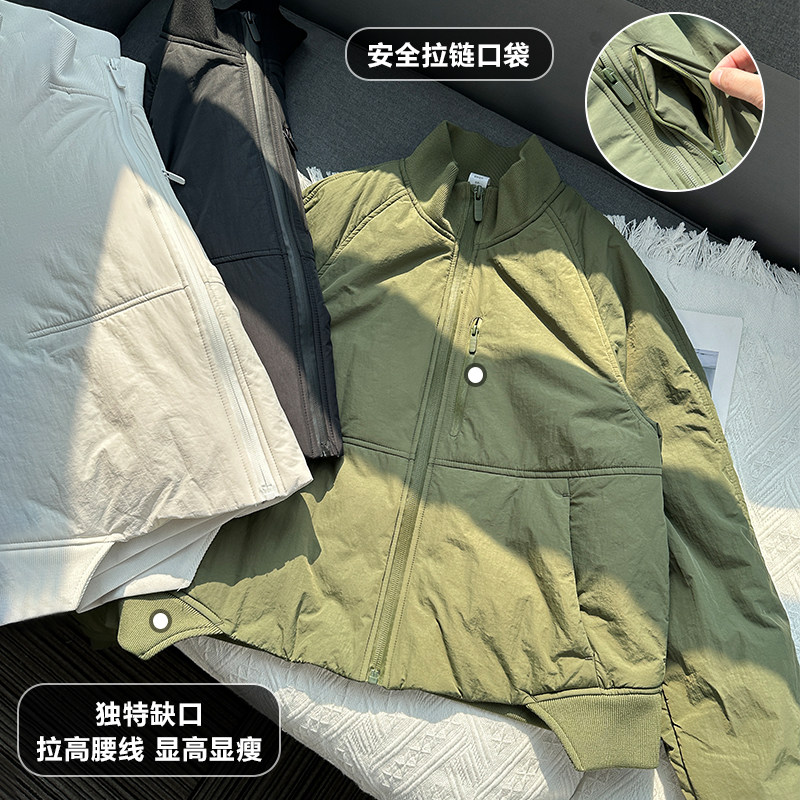 Beemen防泼溅运动外套女棉服外穿休闲健身秋冬季保暖开衫瑜伽上衣,淘宝优惠券,粉丝福利购,淘宝优惠卷