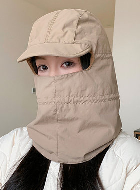 可带头盔的帽男女冬季登山滑雪帽