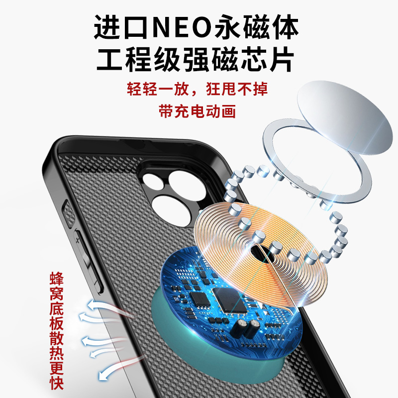 适用于苹果iphone15promax磁吸手机壳14plus男女13国风magsafe时来运转12硅胶防摔超薄全包镜头边保护套新款 - 图1