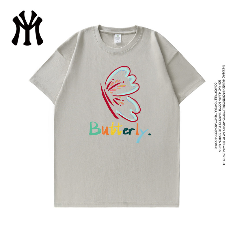 官方正品夏季情侣纯棉短袖潮流短袖男款爆款26新款T恤男女款6