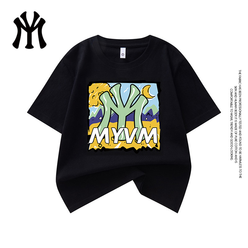 官方正品夏季情侣纯棉短袖潮流短袖儿童爆款26新款T恤男女款1