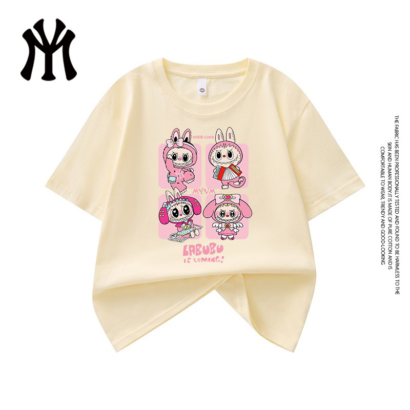 官方正品夏季情侣纯棉短袖潮流短袖儿童爆款26新款T恤男女款2