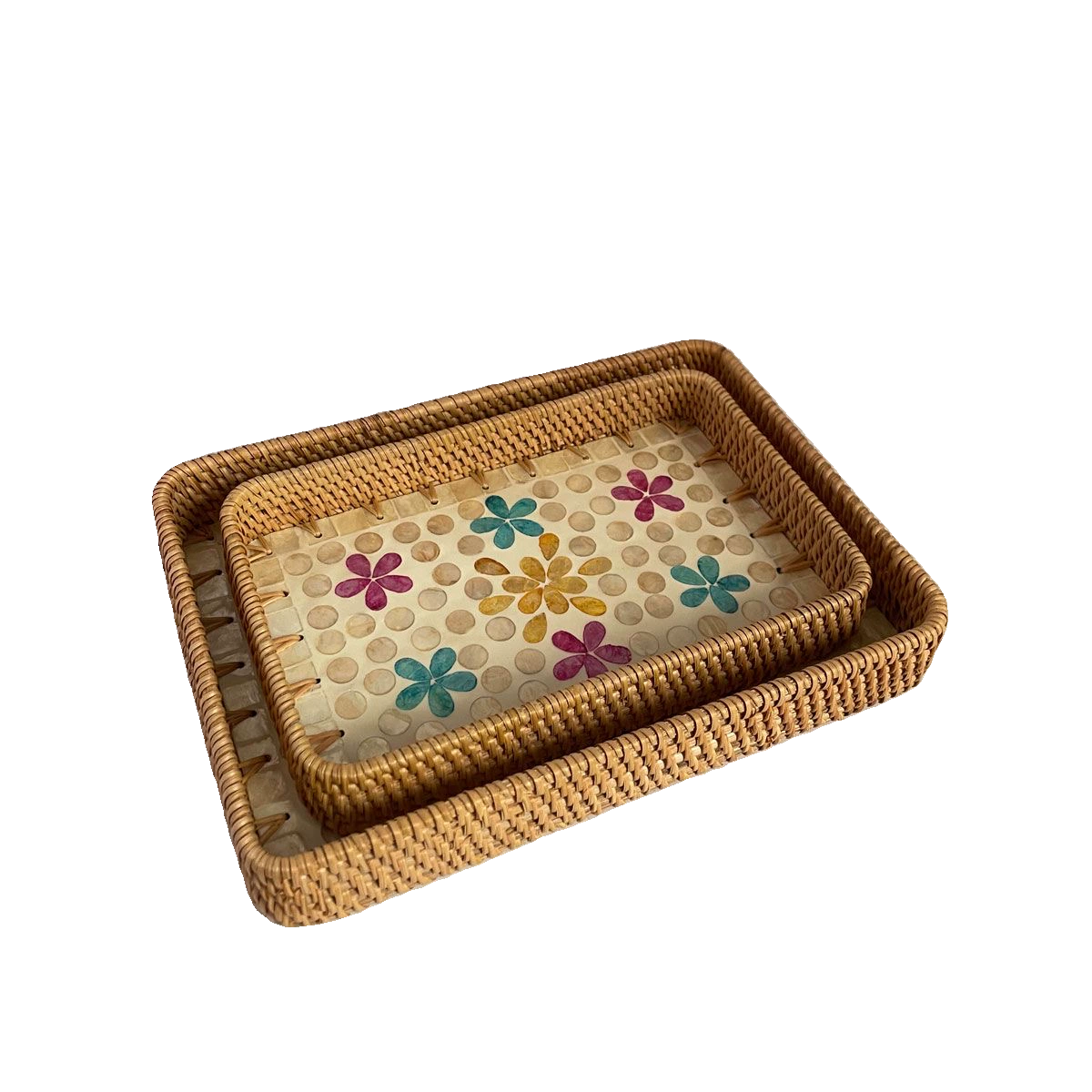 藤编贝壳托盘藤编收纳筐水果馒头筐长方形面包篮点心筐藤编筐,淘宝优惠券,粉丝福利购,淘宝优惠卷