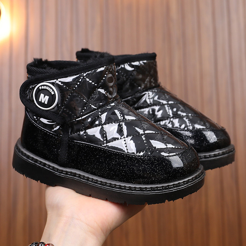 加厚加绒儿童防滑保暖靴中童秋冬女童棉鞋雪地短靴新款防水雪地靴,淘宝优惠券,粉丝福利购,淘宝优惠卷