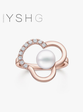 任嘉伦同款戒指 周也花朵珍珠指环食指尾戒男女士轻奢高级感小众